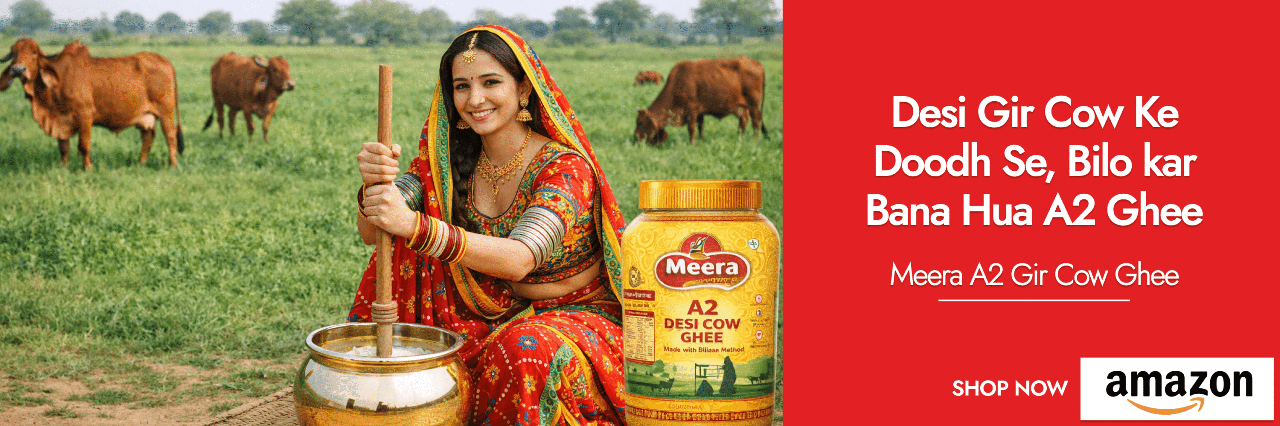 A2 Gir Cow Ghee Banner